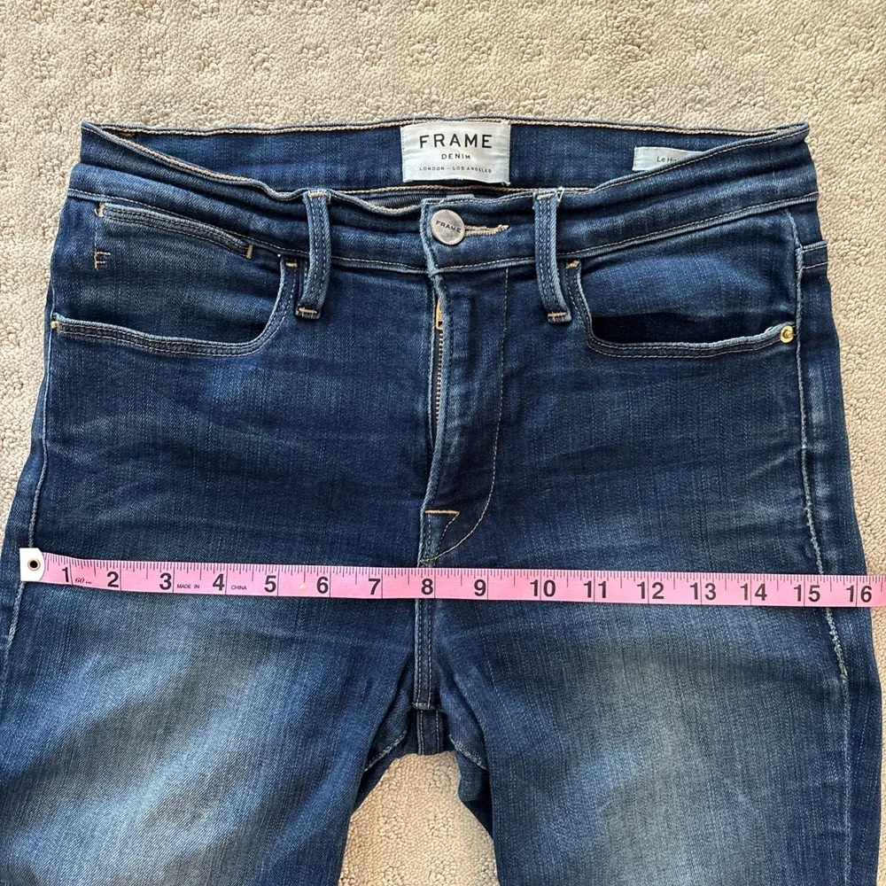 FRAME Le High Skinny Jeans Womens Size‎ 27 Blue Denim Columbia Road Wash